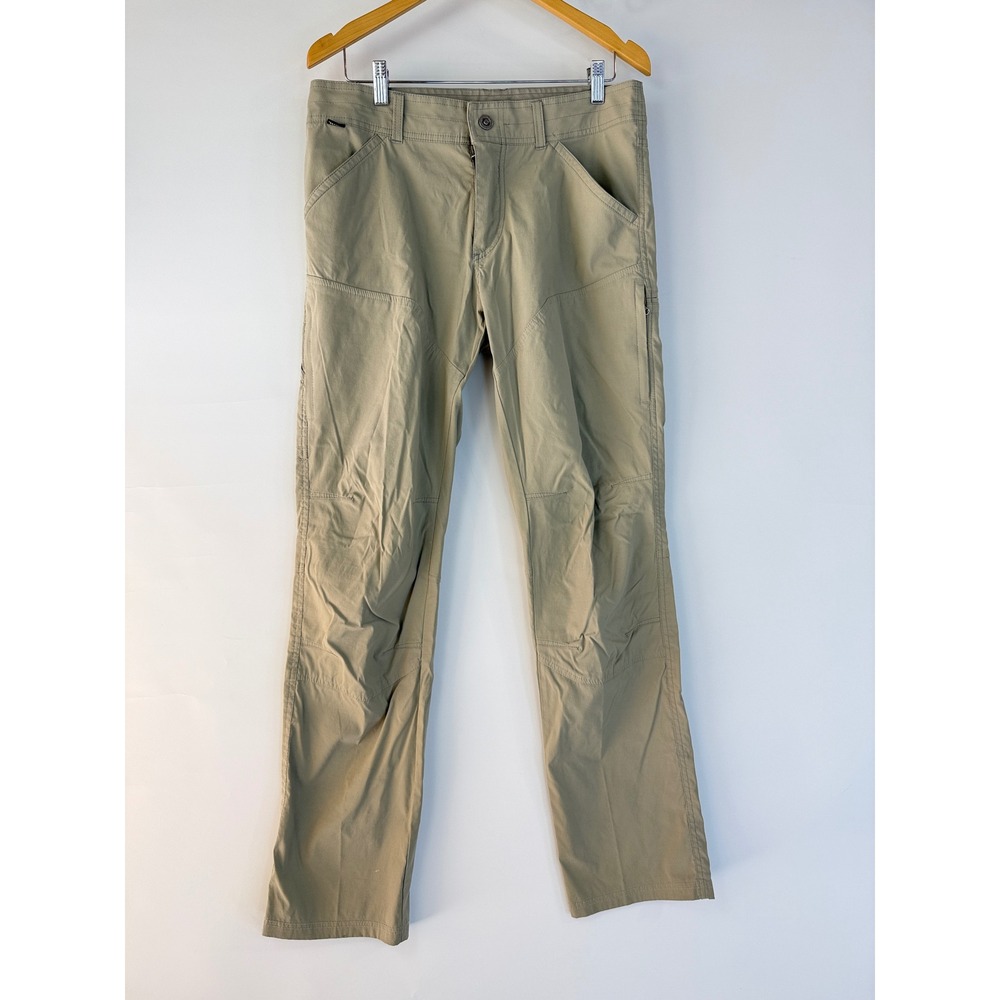 Kuhl Renegade Cargo Pants Mens 33x34 Khaki Tan Hiking Technical 5120